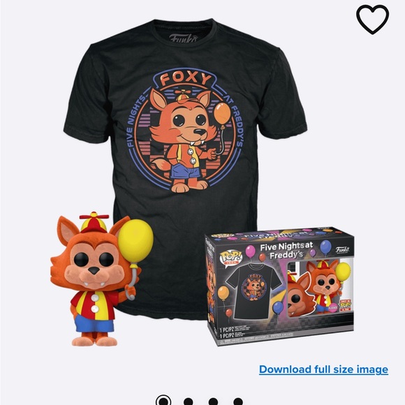 NWB -Funko Pop! Tee Five Nights at Freddy’s Vinyl Figure Foxy  Tee Men S/Women M - Picture 9 of 10